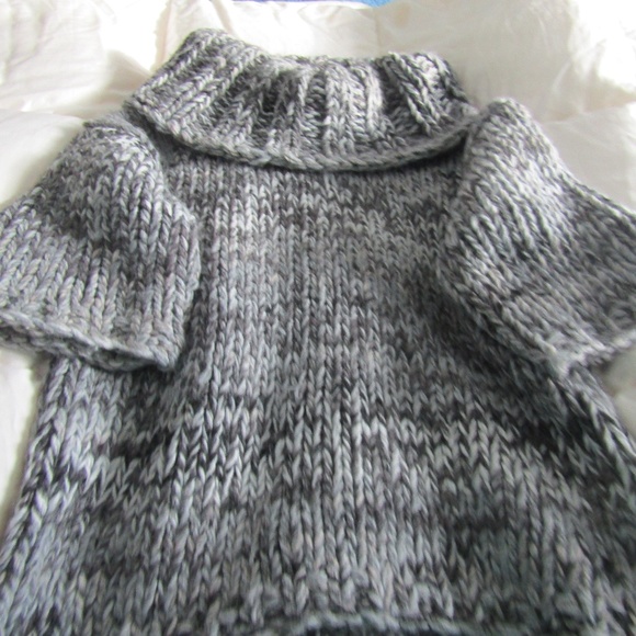 Grey Land's End Hand Knit sweater, size M - Picture 1 of 6